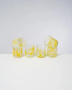 New Alegria - Set of 6 glasses small big drops Kleine Gläser