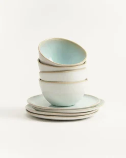 Discount Areia Frühstücks-Set 8-teilig Geschirrset Für 4 Personen