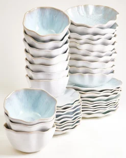 Best Areia Geschirr-Set shell 40-teilig Geschirrset Für 10 Personen