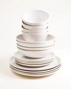 Clearance Areia Geschirr-Set 16-teilig Geschirrset Für 4 Personen