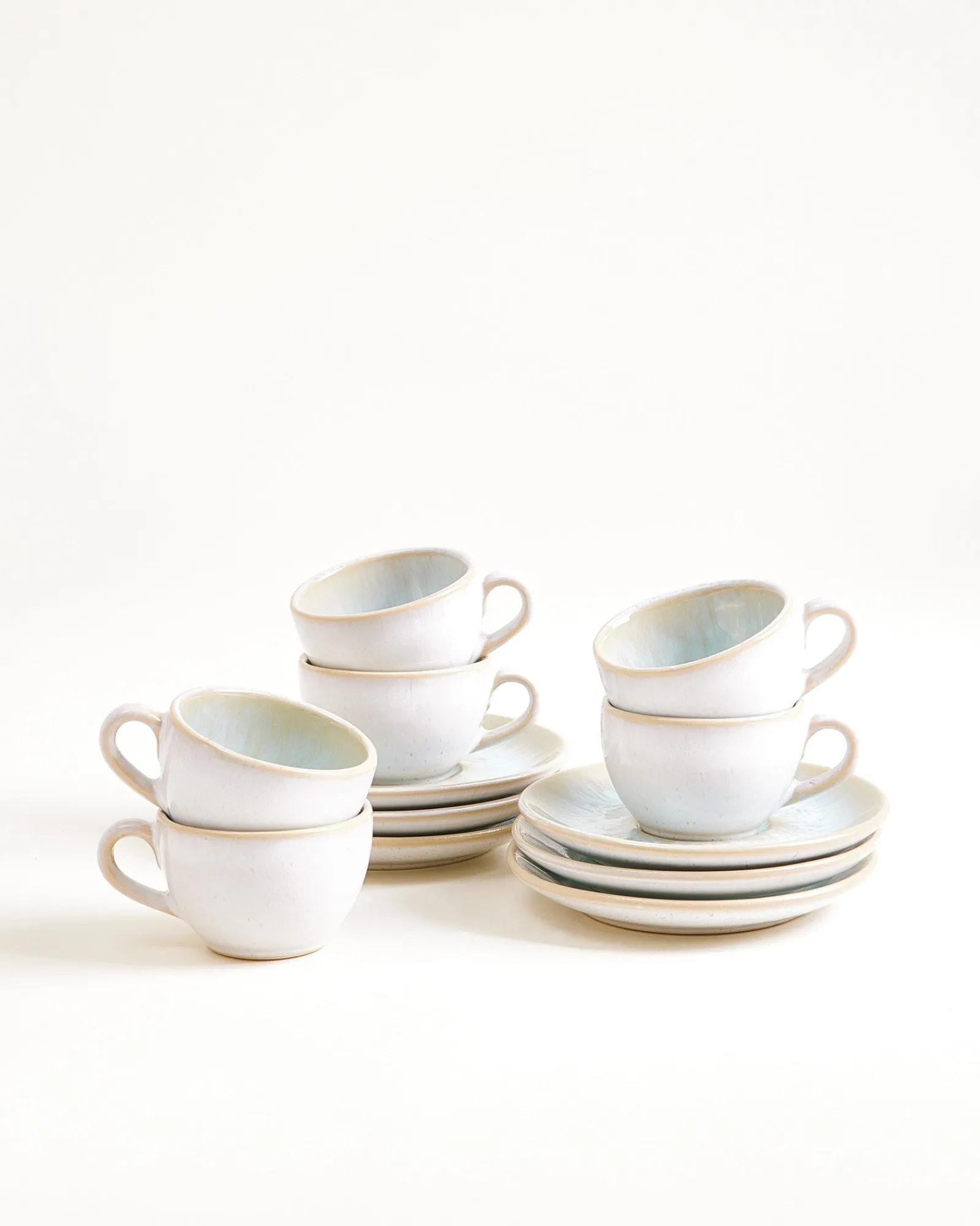 Discount Areia 6-Piece Set Espresso Cup & Espresso Saucer classic azure Tassen-Sets|Tassen Mit Untertassen