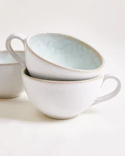 Clearance Areia 4-Piece Set Teacup & Large Saucer classic azure Tassen-Sets|Tassen Mit Untertassen