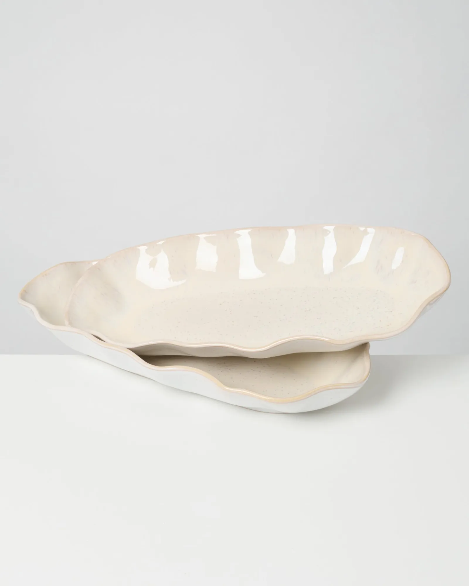Discount Areia Servierplatte L shell Servierplatten