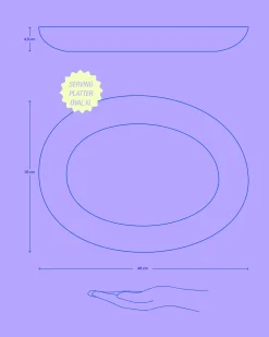 Discount Areia Servierplatte XL oval Servierplatten