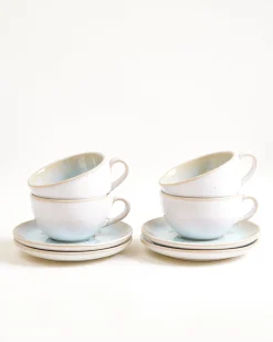 Discount Areia - Small cappuccino cup & saucer classic Set of 4 Tassen-Sets|Tassen Mit Untertassen