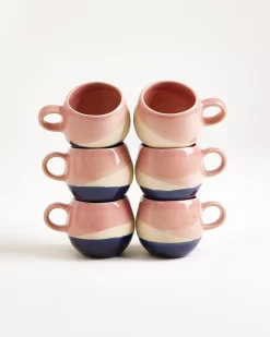 Best Bica Espressotasse rosa sand dunkelblau Tassen & Becher Sets %
