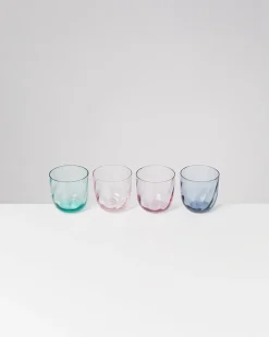 New Calma - Set of 4 glasses small swirl mix Kleine Gläser