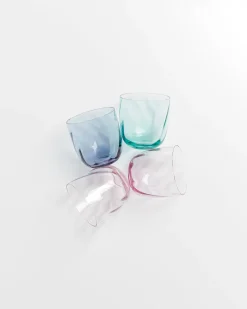 New Calma - Set of 4 glasses small swirl mix Kleine Gläser