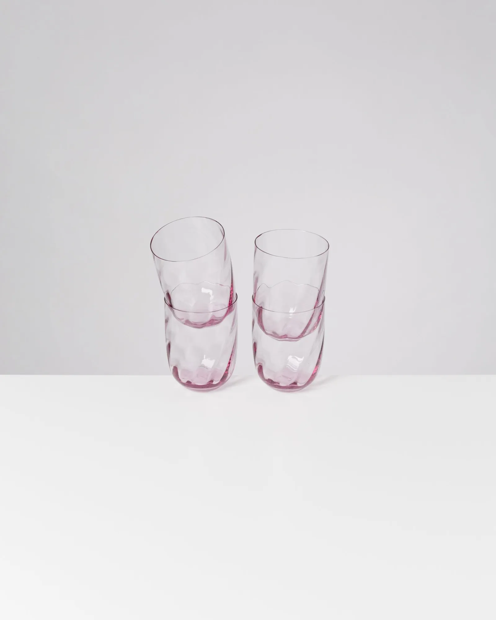 Best Calma - Set of 4 glass large swirl Gläser Sets %