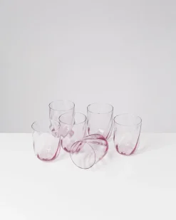 Outlet Calma - Set of 6 glass large swirl Große Gläser