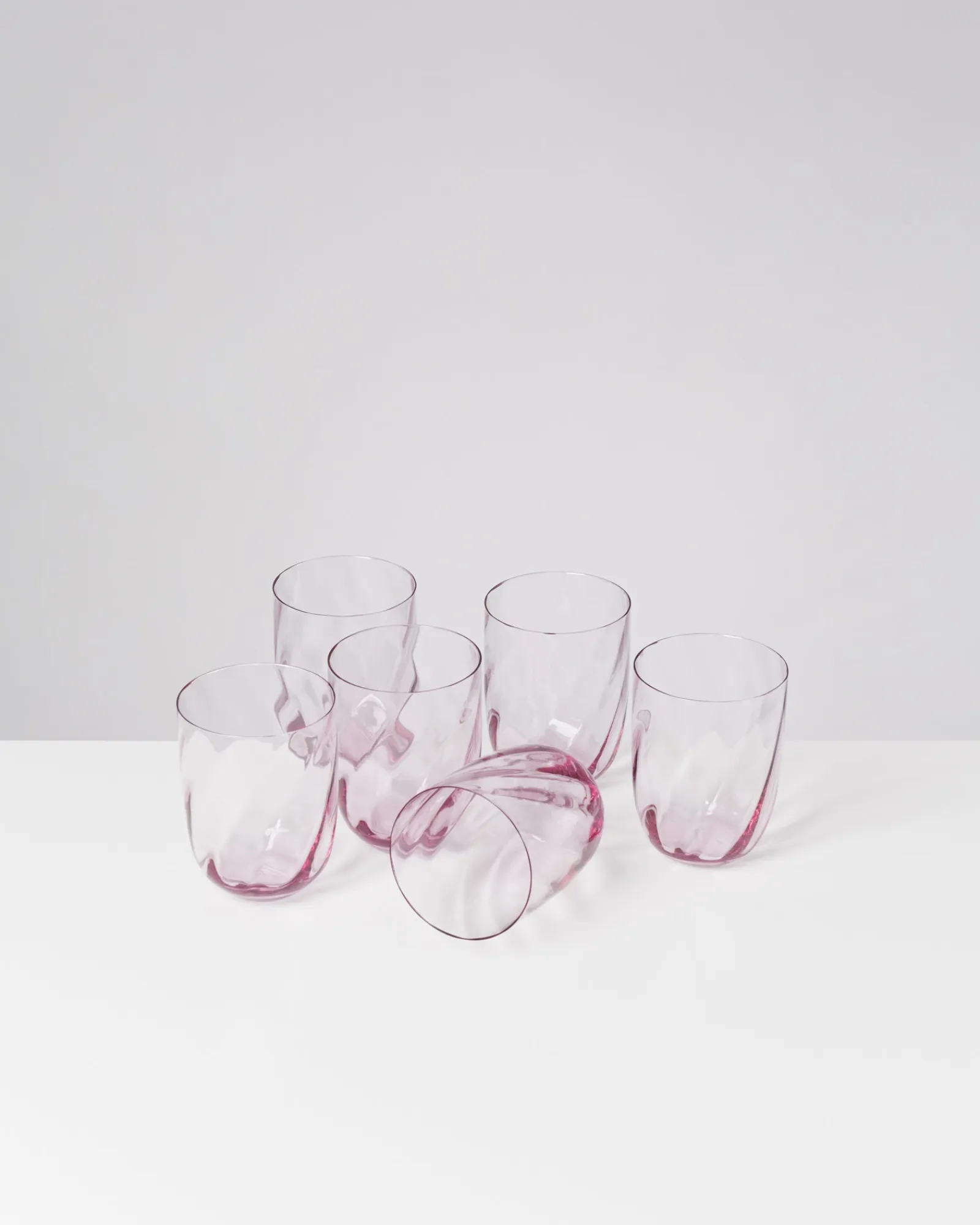 Outlet Calma - Set of 6 glass large swirl Große Gläser