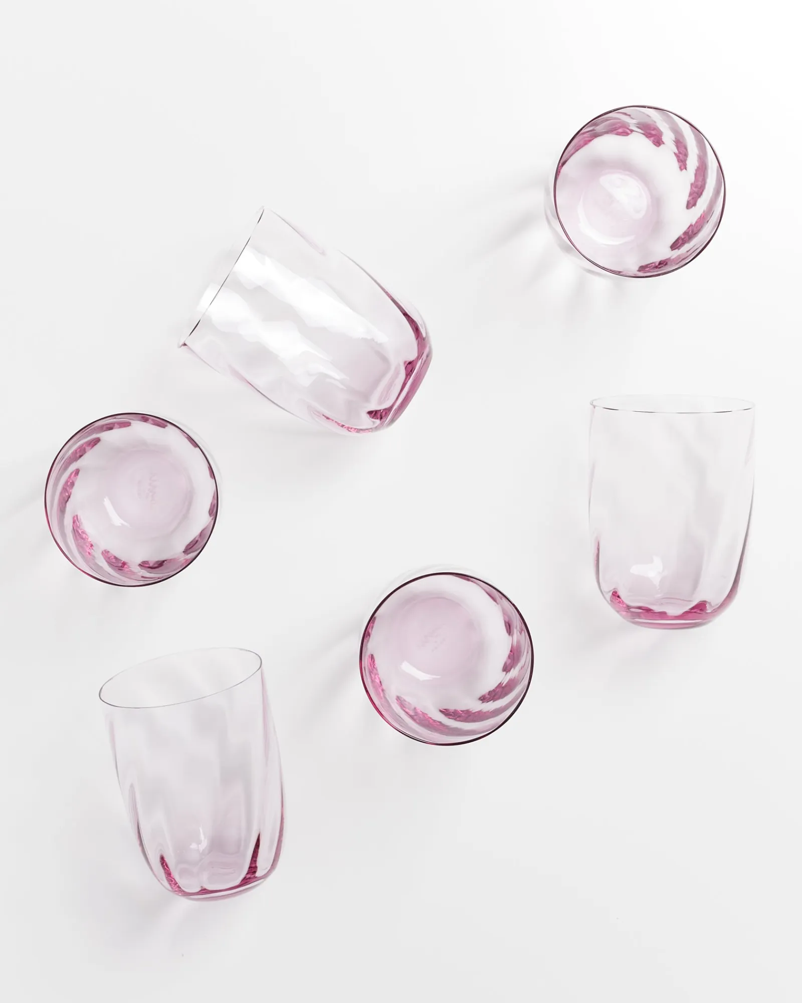 Outlet Calma - Set of 6 glass large swirl Große Gläser