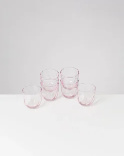 Sale Calma - Set of 6 glass small swirl rosé Gläser Sets %|Kleine Gläser