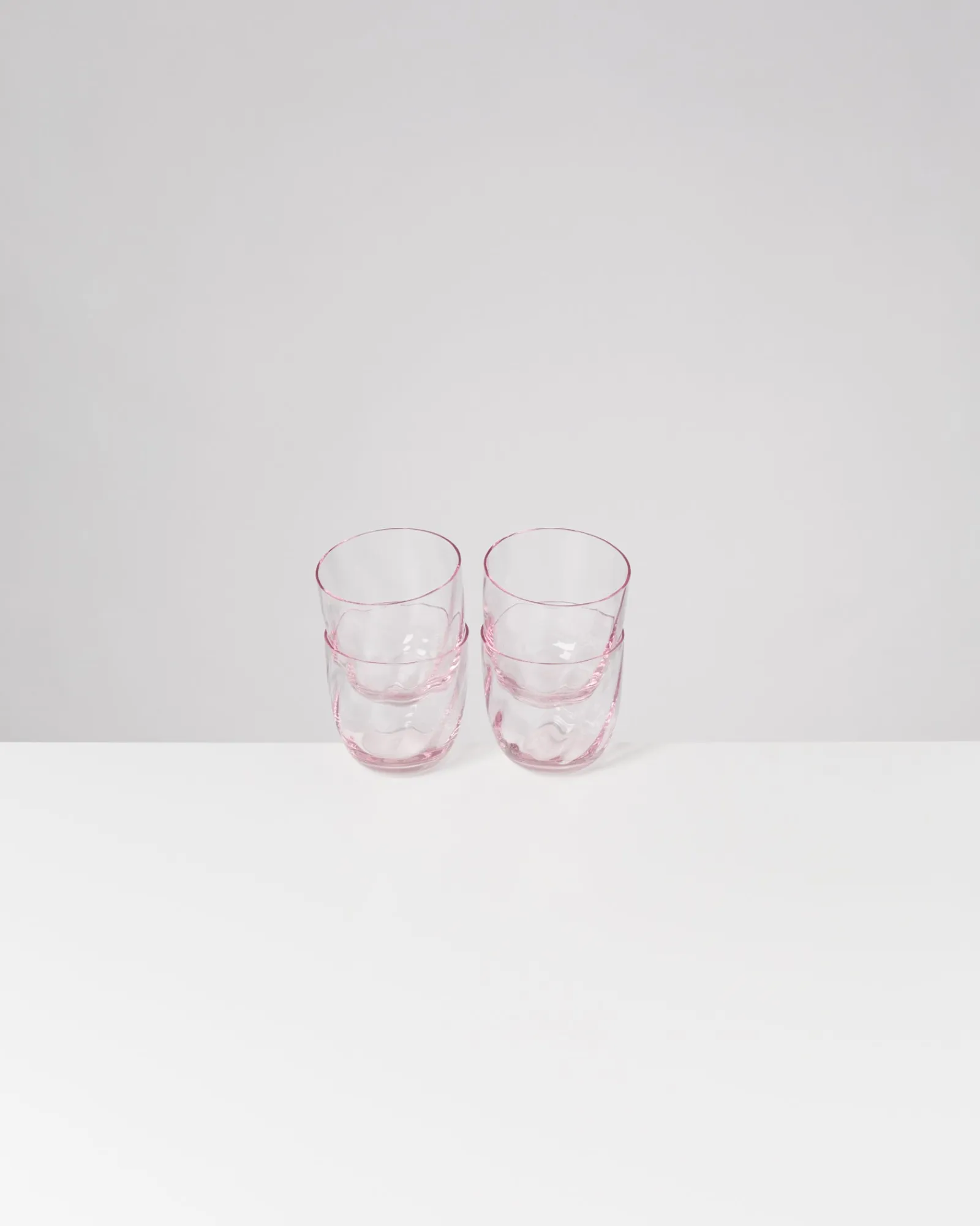 Discount Calma - Set of 4 glass small swirl rosé Kleine Gläser