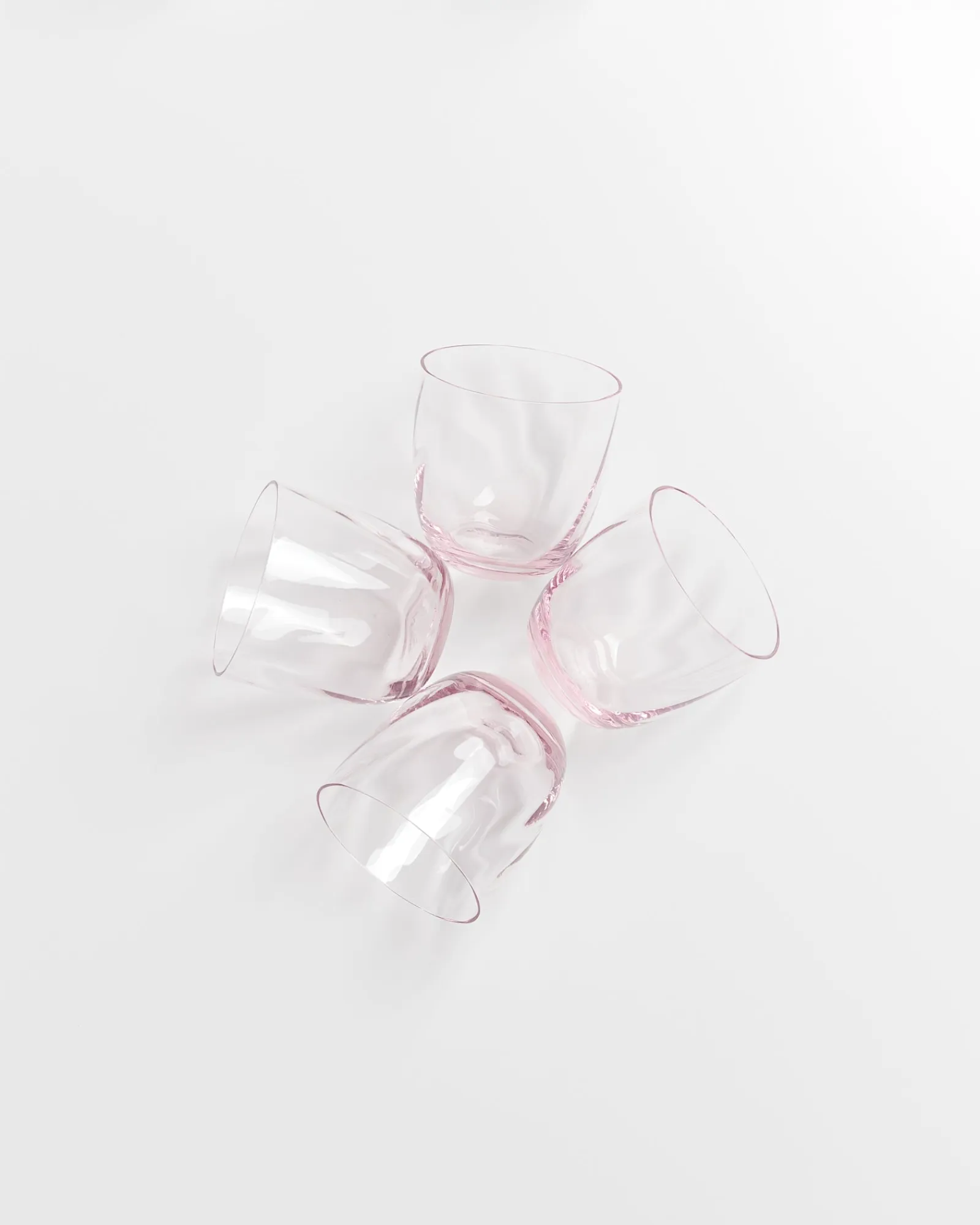 Discount Calma - Set of 4 glass small swirl rosé Kleine Gläser