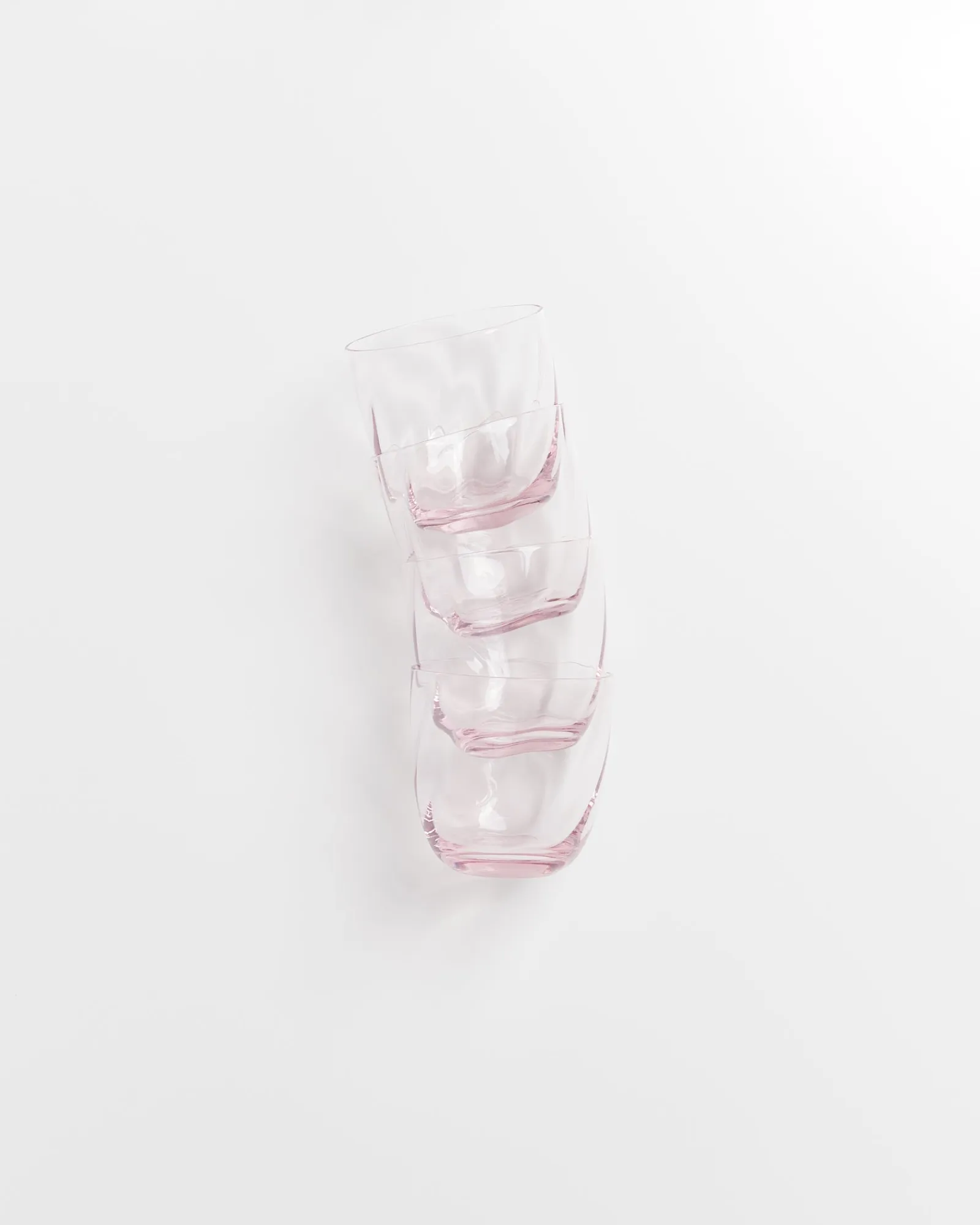 Discount Calma - Set of 4 glass small swirl rosé Kleine Gläser