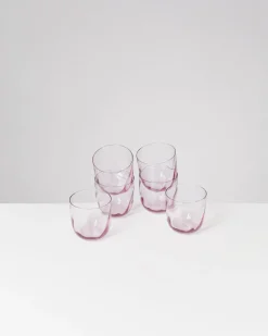 Outlet Calma - Set of 6 glass small swirl Kleine Gläser