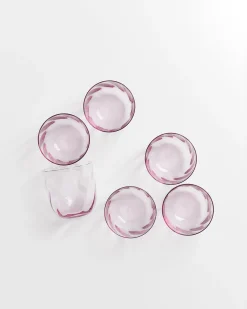 Outlet Calma - Set of 6 glass small swirl Kleine Gläser