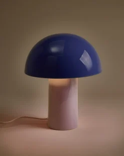 Sale Cogumelo - Ceramic lamp cornflower lilac Tischlampen Aus Keramik