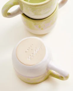 Clearance Coimbra - Espresso mug lime lilac Espressotassen