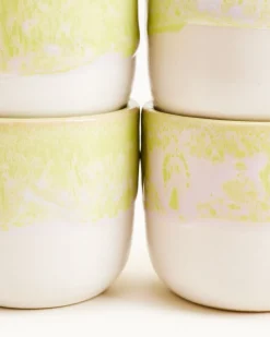 Sale Coimbra - Set of 6 cups small lime lilac Becher-Sets