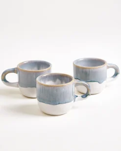 Coimbra - Set of 4 Espressomugs greyblue Tassen-Sets