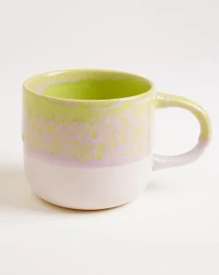 Hot Coimbra tea mug big lime lilac Große Tassen