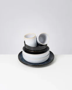Clearance Cordoama Geschirr-Set Mediterranean Vibes dunkelblau weiß 8-teilig Geschirrset Für 2 Personen|Mix & Match Sets %