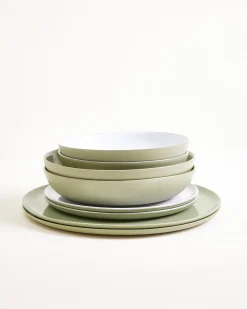 New Dusty Sage Geschirr-Set 8-teilig Geschirrset Für 2 Personen|Mix & Match Sets %
