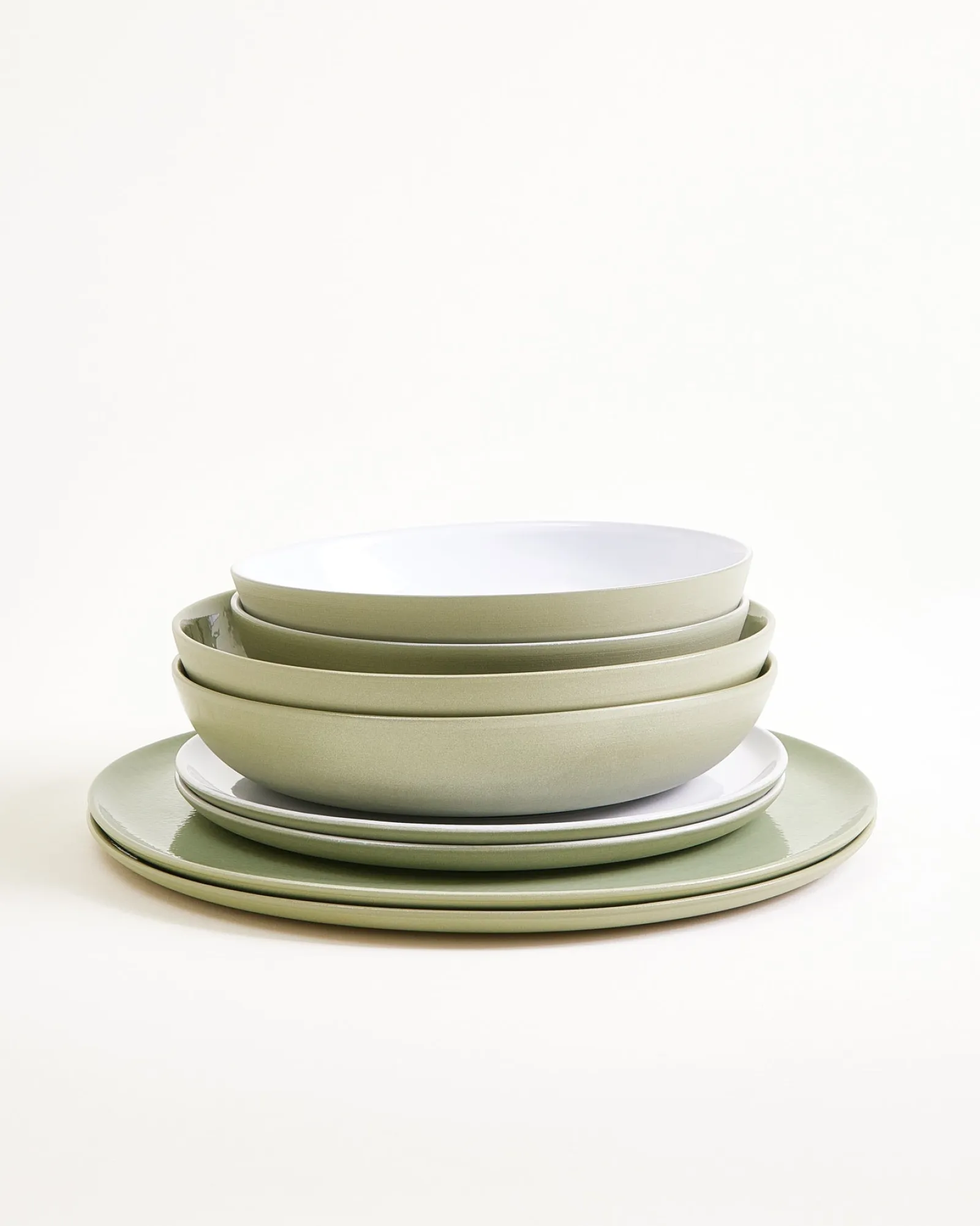 New Dusty Sage Geschirr-Set 8-teilig Geschirrset Für 2 Personen|Mix & Match Sets %