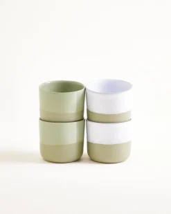 Discount Dusty Sage - Set of 4 cups small Becher-Sets|Mix & Match-Sets