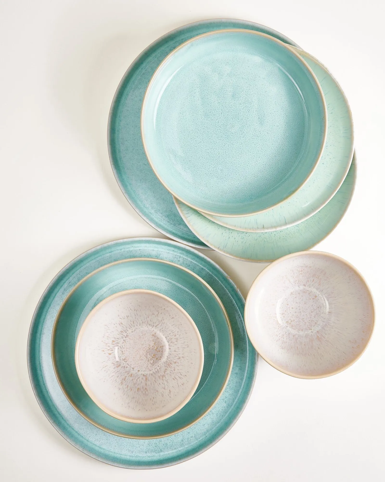 Discount Geschirr-Set Mint Harmony mint sand 8-teilig Geschirrset Für 2 Personen|Mix & Match Sets %