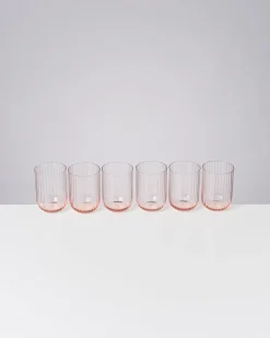 New Joia Glas klein riffled Gläser Sets %|Große Gläser