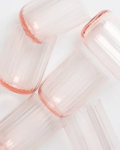 New Joia Glas klein riffled Gläser Sets %|Große Gläser