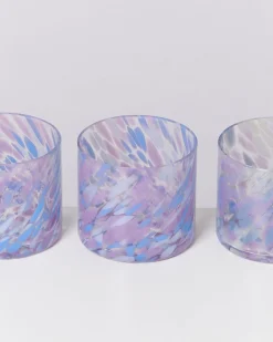 Best Joia - Glass small drops blue lilac Kleine Gläser