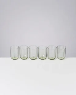 Sale Joia - Set of 6 glass riffled Gläser Sets %
