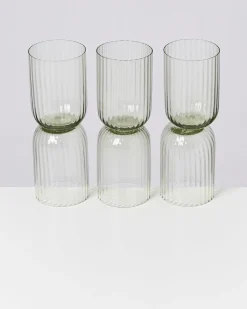 Sale Joia - Set of 6 glass riffled Gläser Sets %
