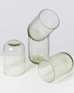 Outlet Joia - Set of 4 glass riffled Kleine Gläser