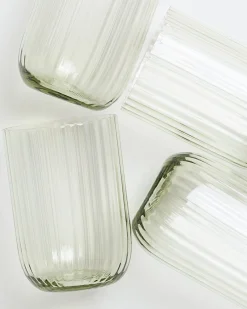 Outlet Joia - Set of 4 glass riffled Kleine Gläser