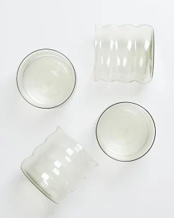 Online Joia - Set of 4 glass small bubble Kleine Gläser