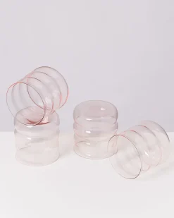 Outlet Joia - Set of 4 glass small bubble Kleine Gläser