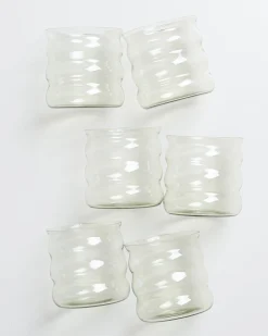 Discount Joia - Set of 6 glass small bubble Kleine Gläser