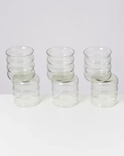 Discount Joia - Set of 6 glass small bubble Kleine Gläser
