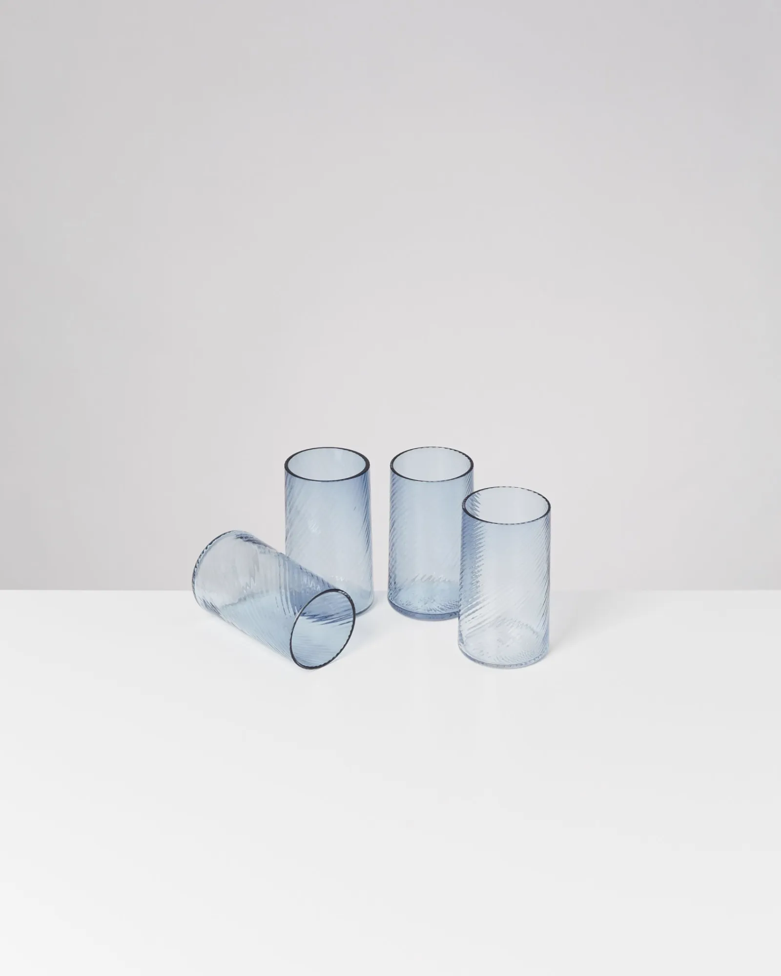 New Leiria Glas klein riffled 4er-Set Gläser Sets %