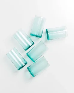 Leiria Glas klein riffled Gläser Sets %|Große Gläser