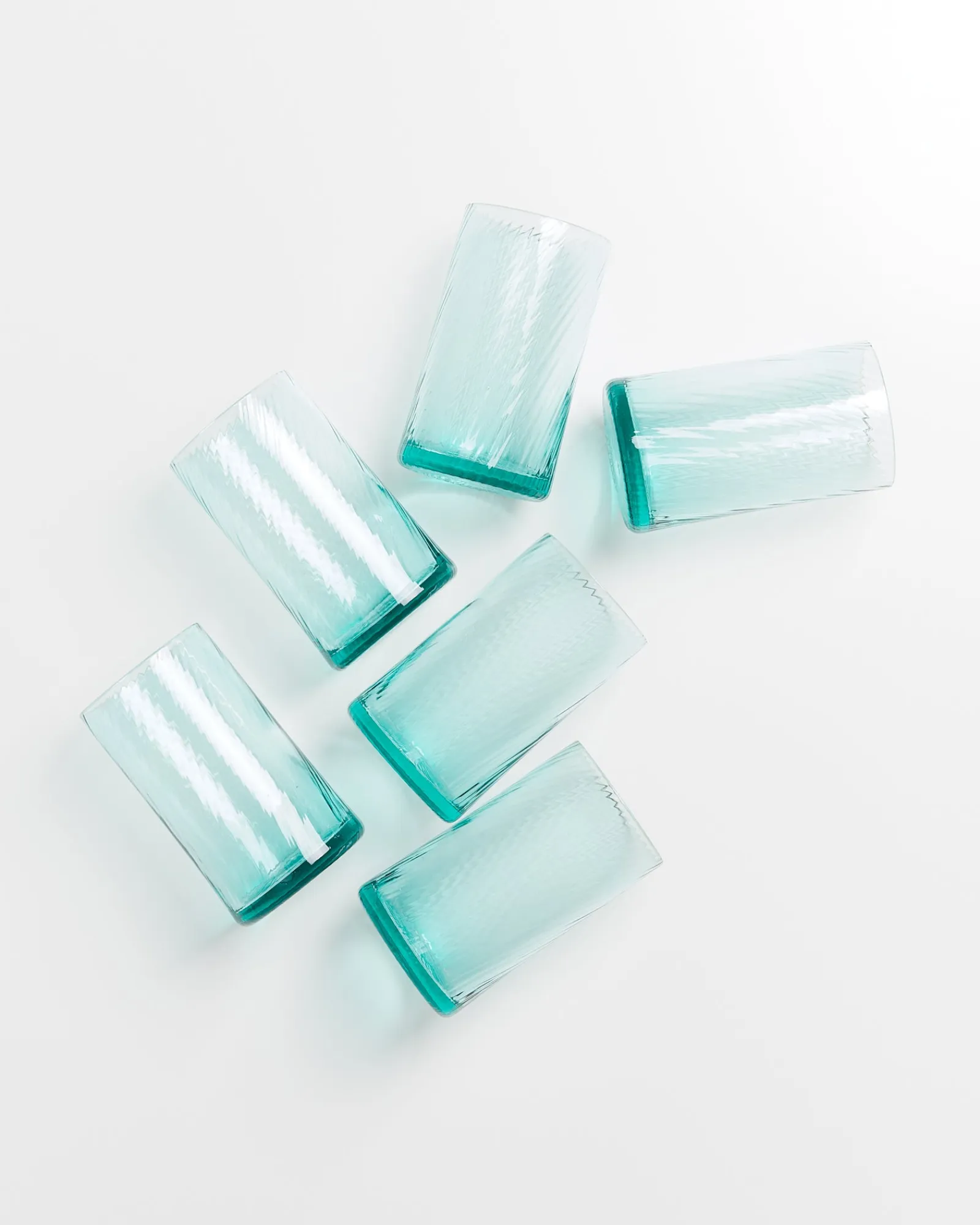Leiria Glas klein riffled Gläser Sets %|Große Gläser