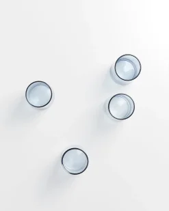 Discount Leiria - Set of 4 glass riffled Große Gläser