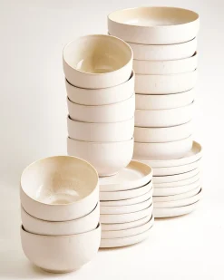 New Lorosa Geschirr-Set modern sand 32-teilig Geschirrset Für 8 Personen|Neuheiten