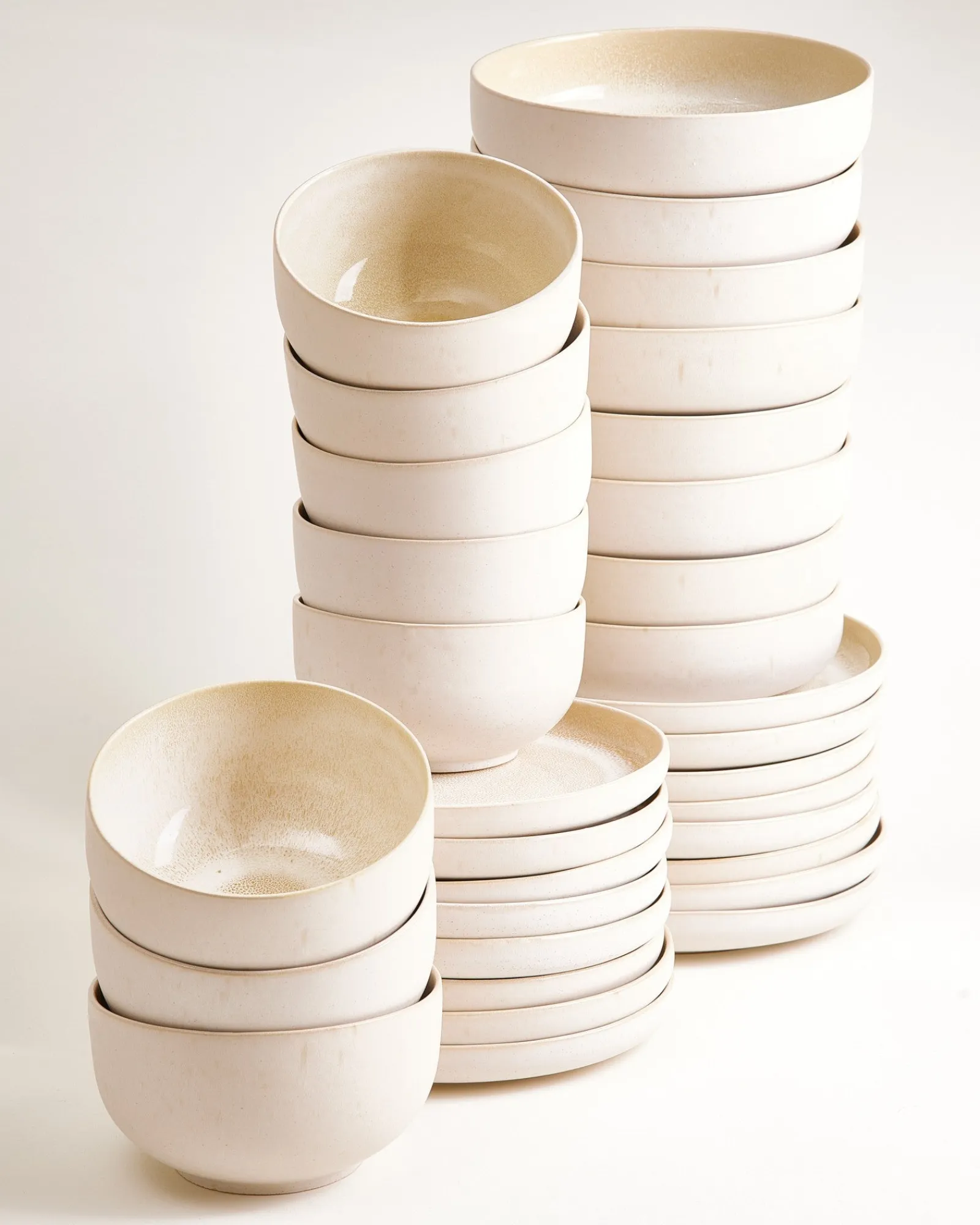 New Lorosa Geschirr-Set modern sand 32-teilig Geschirrset Für 8 Personen|Neuheiten