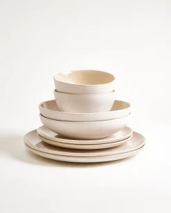 Best Lorosa Geschirr-Set sand 8-teilig Geschirrset Für 2 Personen